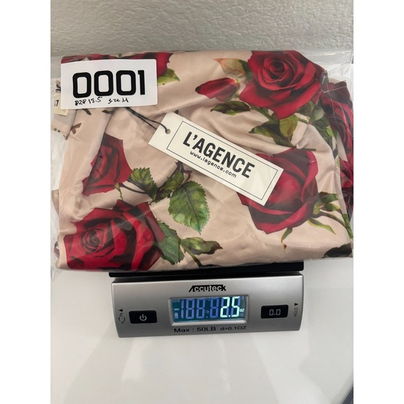 New with Tag L'agence Woman's Jane Roses Printed 100% Silk V neck Camisole Tank - Picture 7 of 7